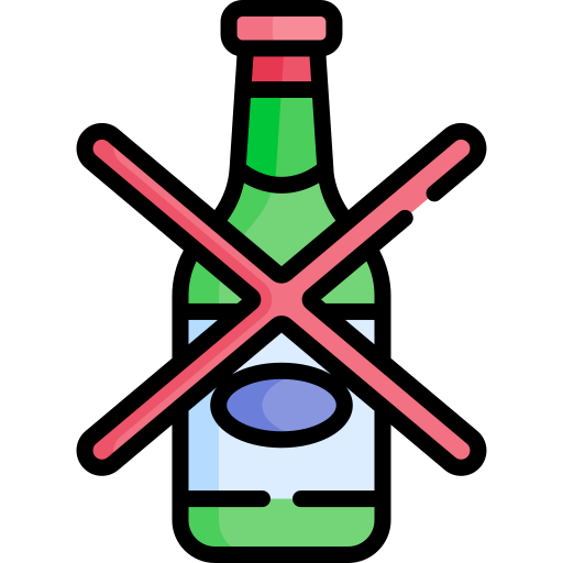 no alcohol Special Lineal color icono