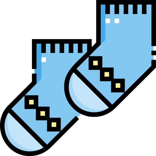 양말 Detailed Straight Lineal color icon