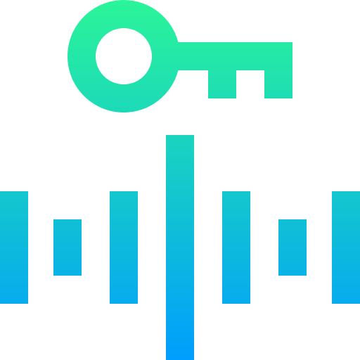 목소리 Super Basic Straight Gradient icon