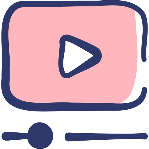 video marketing Basic Hand Drawn Lineal Color icono