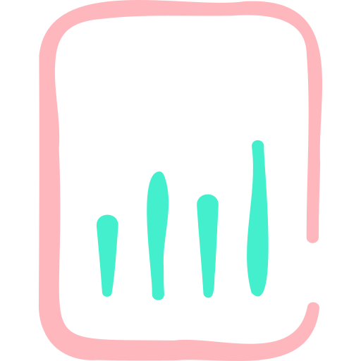 Statistics Basic Hand Drawn Color icon