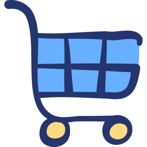 Shopping cart Basic Hand Drawn Lineal Color icon