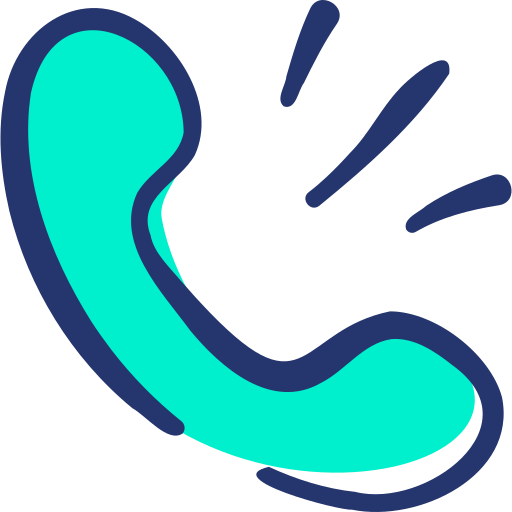 telefon Basic Hand Drawn Lineal Color ikona