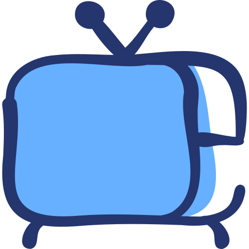 aplikacja telewizyjna Basic Hand Drawn Lineal Color ikona