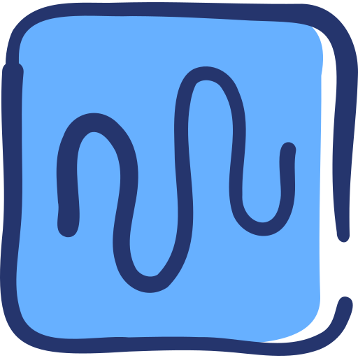 app per messaggi vocali Basic Hand Drawn Lineal Color icona