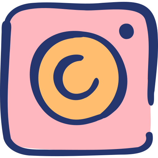 instagram Basic Hand Drawn Lineal Color icon