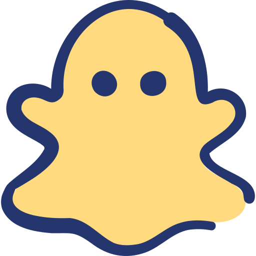 Snapchat Basic Hand Drawn Lineal Color icon