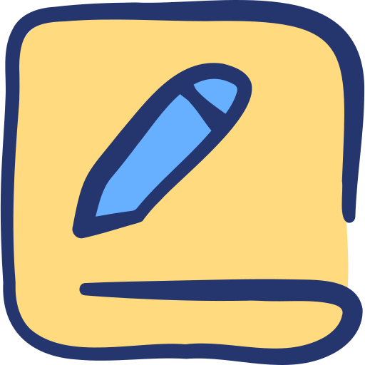 buchseite Basic Hand Drawn Lineal Color icon