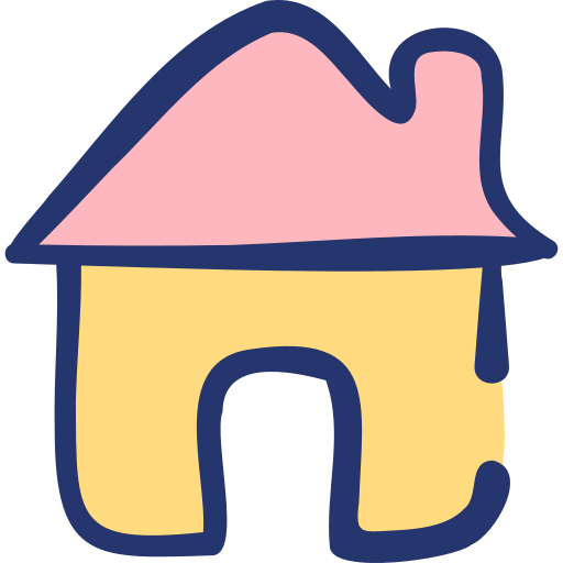 House Basic Hand Drawn Lineal Color icon