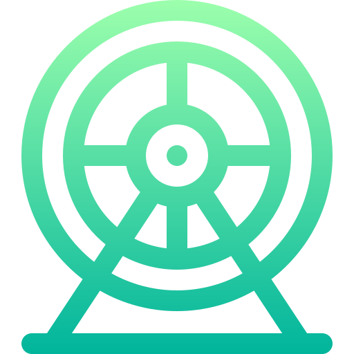 Hamster wheel Basic Gradient Lineal color icon