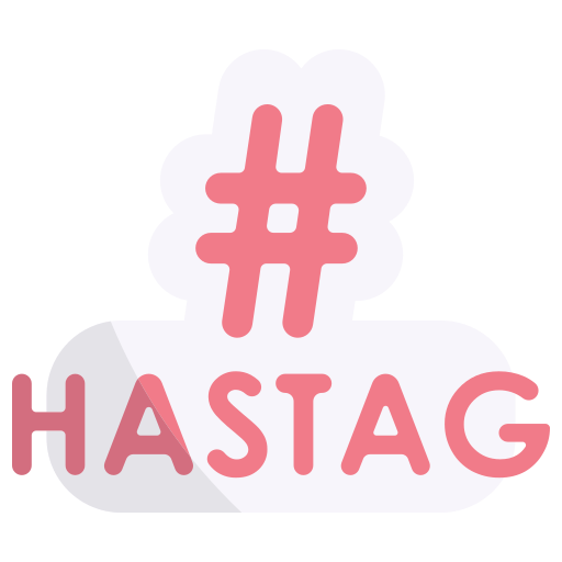 hastag Generic Flat icoon