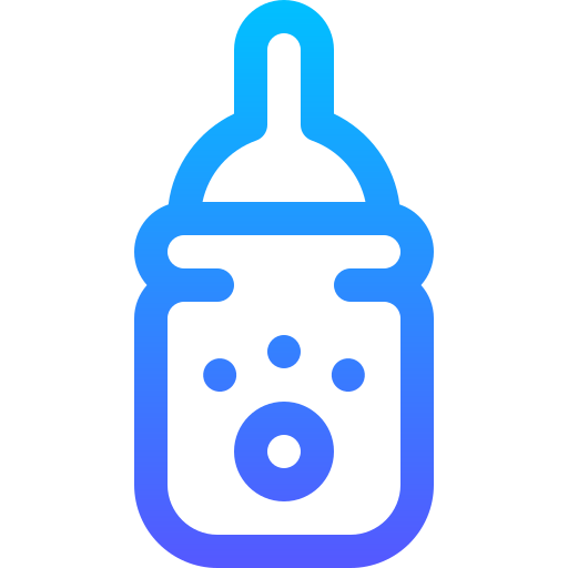 Бутылочка для кормления Basic Gradient Lineal color иконка