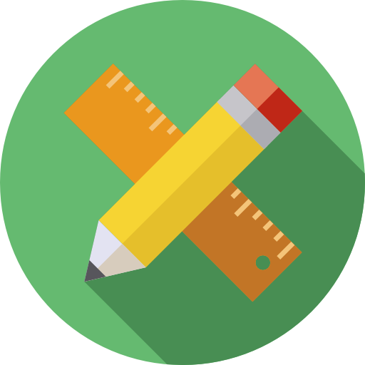 Pencil Flat Circular Flat icon