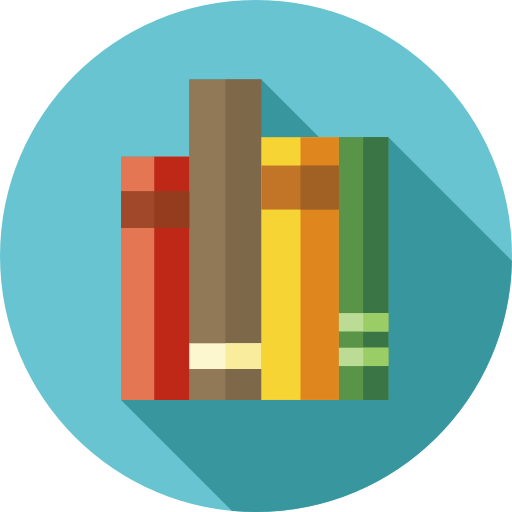 Library Flat Circular Flat icon