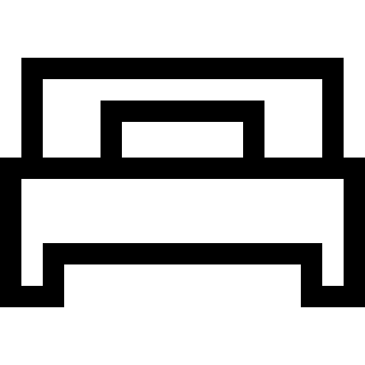 lit Basic Straight Lineal Icône