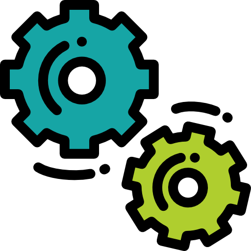 Gears Detailed Rounded Lineal color icon