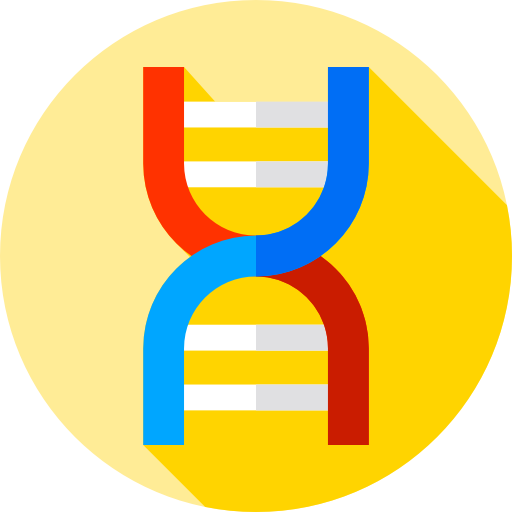 ДНК Flat Circular Flat иконка