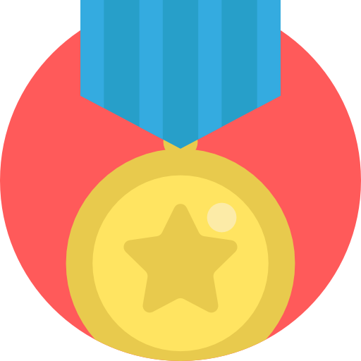 medalha Detailed Flat Circular Flat Ícone