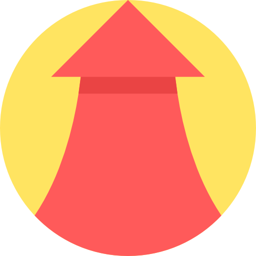 freccia su Detailed Flat Circular Flat icona