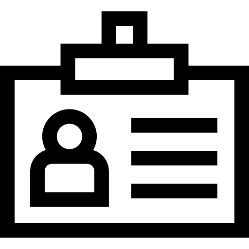 신분증 Basic Straight Lineal icon