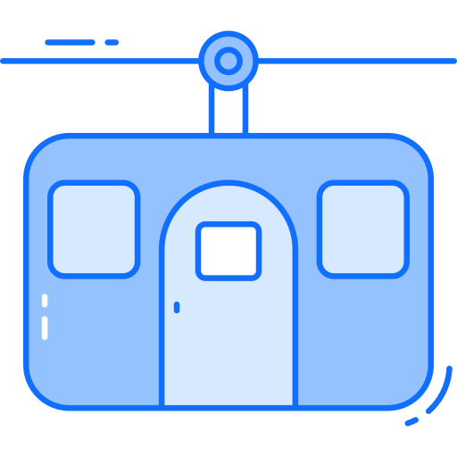 Cable car Generic Blue icon