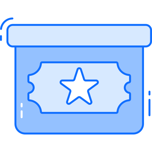 チケットボックス Generic Blue icon