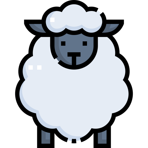 Sheep Detailed Straight Lineal color icon