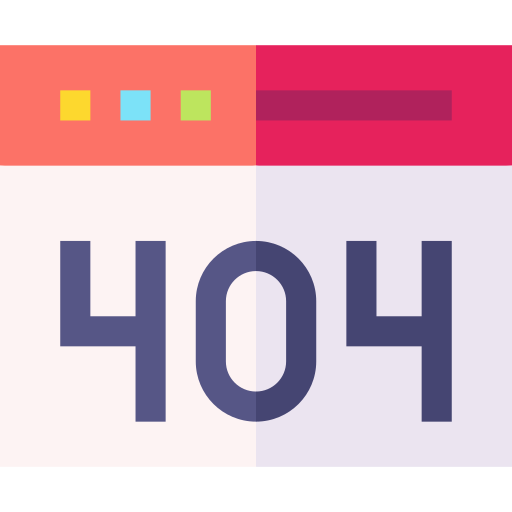 404 Basic Straight Flat icon