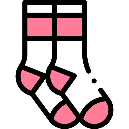 Socks Detailed Rounded Lineal color icon