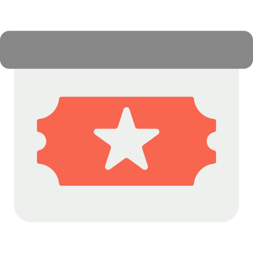 チケットボックス Generic Flat icon