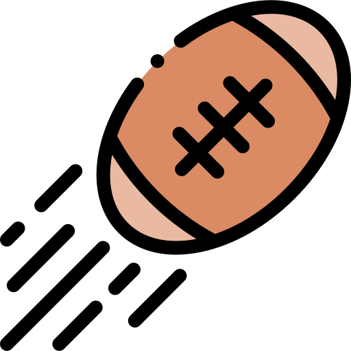 rugby Detailed Rounded Lineal color icono