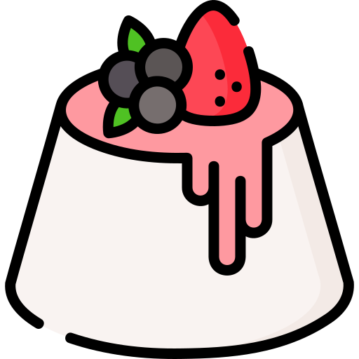 panna cotta Special Lineal color icon
