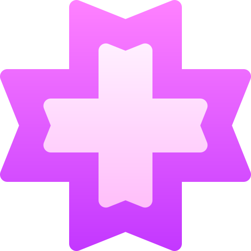cruz Basic Gradient Gradient icono