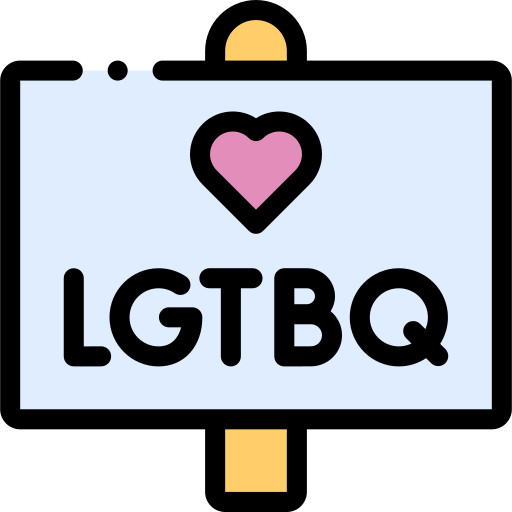 lgtbq Detailed Rounded Lineal color icono