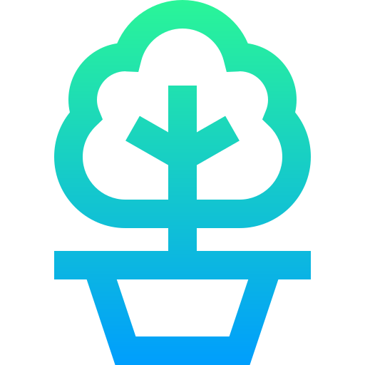 Árbol Super Basic Straight Gradient icono