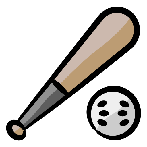 batte de baseball Generic Hand Drawn Color Icône