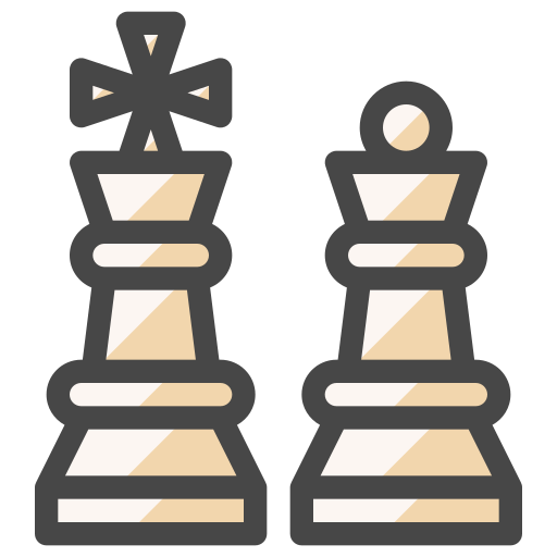 peças de xadrez Generic Outline Color Ícone