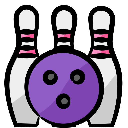 palla da bowling Generic Hand Drawn Color icona