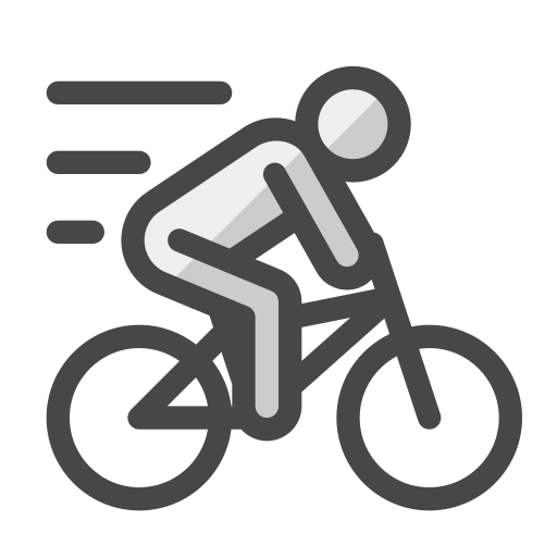 ciclista Generic Outline Color icono