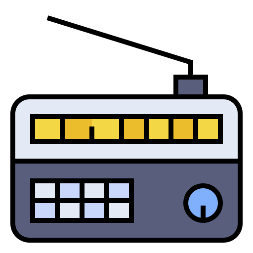 radio Generic Outline Color icono