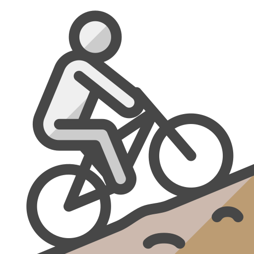 Bicyclist Generic Outline Color icon