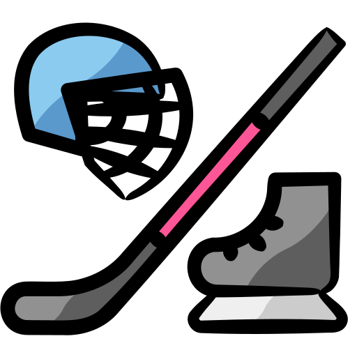 palo de hockey Generic Hand Drawn Color icono