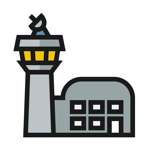 Airport Generic Outline Color icon