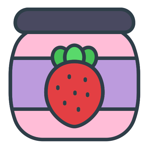 딸기 잼 Generic Outline Color icon