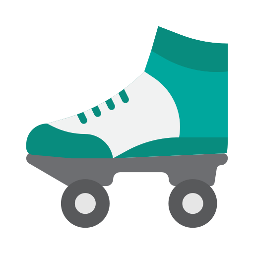 schaatsschoenen Generic Flat icoon