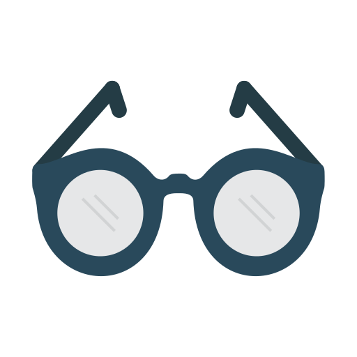 brillen Generic Flat icoon