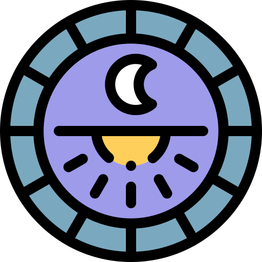 Astrology Detailed Rounded Lineal color icon