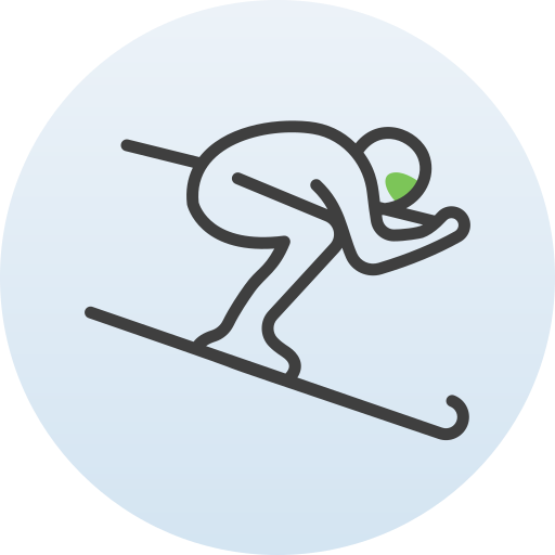 Skiing Generic Rounded Shapes icon