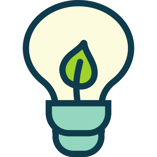 Ecologic bulb Generic Outline Color icon