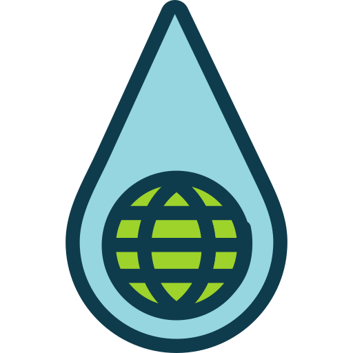 goccia d'acqua Generic Outline Color icona
